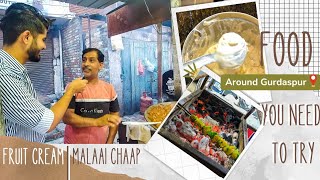 Gurdaspur ਦੀ Famous Fruit Cream🍨 and Gurdaspur di ☆FIRST☆ Chaap Stall🍴 [upl. by Edelsten50]