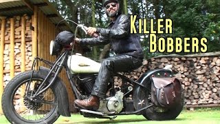 ♠ Killer Bobbers Copenhagen  Boys Start your Bike Indian  Harley Davidson BOBBER [upl. by Solracesoj]