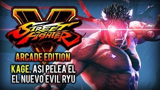 Probando a KAGE el EVIL RYU de STREET FIGHTER V Modo Historia y combates online [upl. by Jacquelynn]