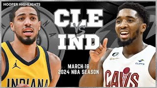 Cleveland Cavaliers vs Indiana Pacers Full Game Highlights  Mar 18  2024 NBA Season [upl. by Siuqramed]