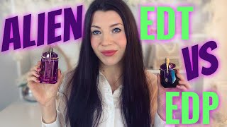 MUGLER ALIEN EDP VS EDT Thierry Mugler perfume comparison [upl. by Tamera914]