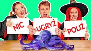 UGRYŹ POLIŻ LUB ZOSTAW  Halloweenowy Test Smaków ‘Cukierek albo Psikus od 123 GO CHALLENGE [upl. by Macleod]