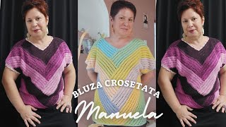 Bluza crosetata Manuela Partea I [upl. by Prent]