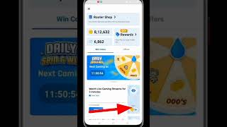 Rooter app coin hack 🤑  rooter app unlimited trick shorts [upl. by Ashatan]