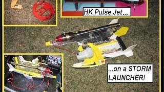 HobbyKing Pulse Jet Demo on a STORM LAUNCHER with start up tips [upl. by Juetta]