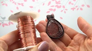 How to Oxidize Bare Copper Jewelry DemoTutorial Wire Wrapped Pendant [upl. by Aley912]