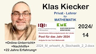 YT669 Mathematik  IQB Aufgaben erhöht 202414 [upl. by Deana519]