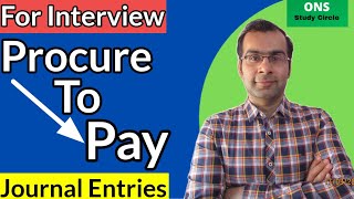 Procure To Pay Journal Entries  P2P Journal Entries  Procure To Pay Interview [upl. by Eellac]