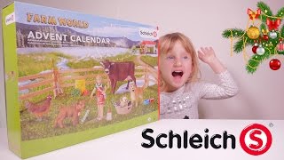 JOUET • Calendrier de lAvent SCHLEICH Farm World set 97335  Studio Bubble Tea unboxing [upl. by Wynne542]