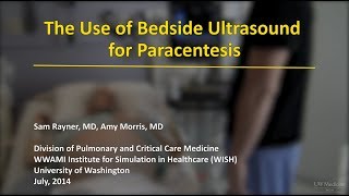 The Use of Bedside Ultrasound for Paracentesis [upl. by Yro]