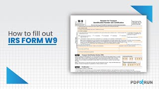 How to Fill Out Form W9 Online or Request for Taxpayer ID Number amp Certification Document  PDRFun [upl. by Kuebbing]