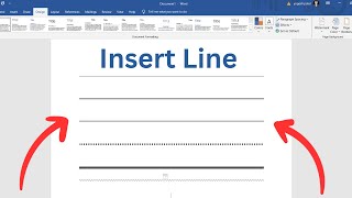 How To Insert a Line In Word For Resume  How to Add Line in Word For Resume 2024 [upl. by Tiemroth]