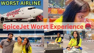 WORST flight experience 2023  SPICEJET WORST Airline of India  Bangalore to Delhi [upl. by Aihsetan669]