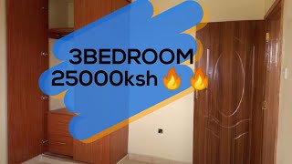 SPACIOUS THREE BEDROOM FOR 25000 KSH [upl. by Iggem857]