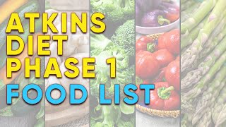 Atkins Diet Phase 1 Food List  true facts [upl. by Yanaj]