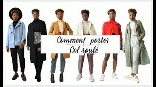 COMMENT PORTER UN COL ROULé  TRY ON LOOKBOOK [upl. by Rimas776]