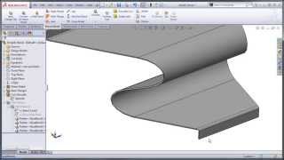 SolidWorks Sheet Metal Normal Cuts and Simplify Bends [upl. by Caritta835]