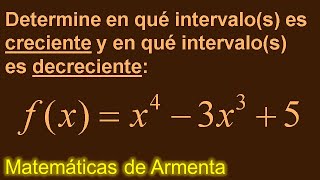 funciones crecientes y decrecientes clase 6 [upl. by Dutch]