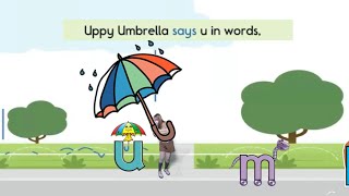 Uu Uppy Umbrella Song  Miss Ana in Letterland [upl. by Hitt]