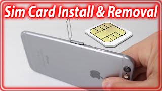 How To InsertRemove Sim Card From iPhone 6 and iPhone 6 Plus [upl. by Plume171]