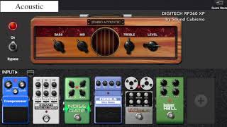 Digitech RP360 XP Demo5 1990s sound   Marshall MesaBoogie Digitech Peavey Fender Models [upl. by Neleb]