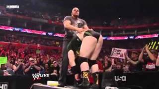 WWE Raw 2011  Triple H destroy the Sheamus HQ [upl. by Owena]