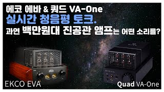 에코 에바 amp 쿼드 VAOne 실시간 청음평 토크 과연 백만원대 진공관 앰프는 어떤 소리를 [upl. by Maxim65]