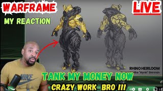 WARFRAME  TENNOCON 2024 MY REACTION  LIVE  JOIN ME [upl. by Hatty190]