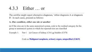 ICD 10 manual mortality coding Volume 243 Coding instructions for mortality multiple causes [upl. by Hsara]