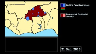 Wars The Burkina Faso Conflict 2015 Every Day [upl. by Binni]