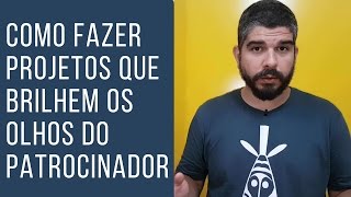 Como fazer projetos que brilhem os olhos do seu patrocinador [upl. by Green]