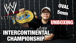 Intercontinental Championship 5mm Replica Belt Unboxing  From WWE Shop  Oval IC  Attitude Era [upl. by Latricia]