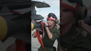 Loading a live AIM 9X Sidewinder warhead on an F35 [upl. by Kester198]