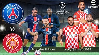 Paris Saint German vs Girona  Girona stuns PSG 😱 UEFA Champions League 2425 Efootball – RJs Show [upl. by Adiam]