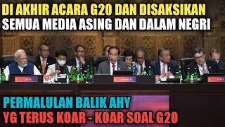 VIRAL DI AKHIR ACARA G20 DIHADAPAN MEDIA ASING amp lOKAL JOKOWI JAWAB AHY YG ASBUN KR1TIK G20 [upl. by Lacombe]