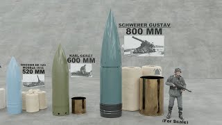 Artillery Ammunition Comparison [upl. by Alliuqahs]