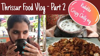 Thrissur Food Vlog Part 2  Kudukka Sarbath  Crispy Chilly Veg  FoodVlog  Meenkaris Vlogs [upl. by Mis]