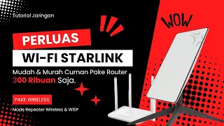 Cara Memperluas Wifi StarLink Pake Router Dual Band Gigabit Ruijie RGEW1200 [upl. by Annahs991]