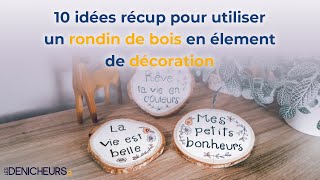 💡10 idées récup pour utiliser un rondin de bois en élément de décoration ♻️ [upl. by Yhprum765]