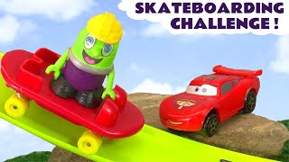 Funlings Cars Skateboarding Challenge [upl. by Idoux]