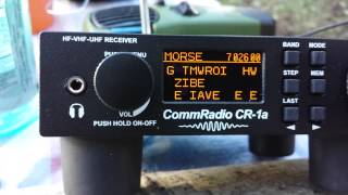 CommRadio CR1a Built In Morse Code Decoder [upl. by Nadabas]