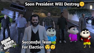 GTA 5 Franklin Ready To Take Michael As President In Election 😏Shinchan Hacks 🤨 Ps gamester [upl. by Nedaj]