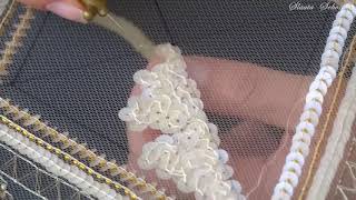 Luneville Embroidery Tutorial Advanced Module 1 Lesson 9 [upl. by Ahsekin]