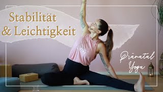 Stabilität amp Leichtigkeit  PRÄNATAL YOGA mit Wanda Badwal [upl. by Staw]