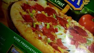 Freschetta Signature Pepperoni Pizza Review [upl. by Gnouhc811]