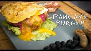 Rezept  Pancake Burger  Daughter amp Dads Sizzlezone [upl. by Htesil]