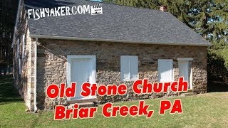 1808 Old Stone Methodist Episcopal Church Briar Creek Columbia County Pennsylvania  By Drone [upl. by Gniw675]