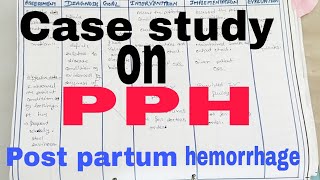 Case study on Postpartum hemorrhage Nursing Plan on PPH  Case study PPH pph gnm bscnursing [upl. by Eceinart]