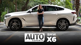 BMW X6 primeiro SUV cupê fica maior mais potente e tecnológico — tem até grade iluminada [upl. by Crescint]