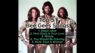 Top 5  Legendary Bee Gees Songs [upl. by Atsahc217]